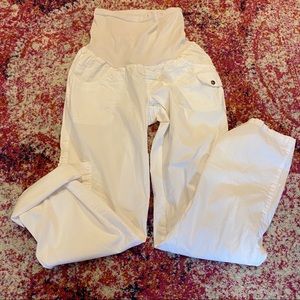 Motherhood maternity white pants. Size medium